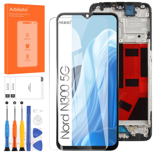 Screen for Oneplus Nord N300 5G Screen Replacement for 1+ Nord N300 5G LCD Screen CPH2389 Touch Display Digitizer Assembly Repair Parts（Black）