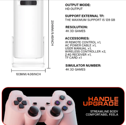 HD 4K Gaming Projector – Ultra-Clear & Smooth Display