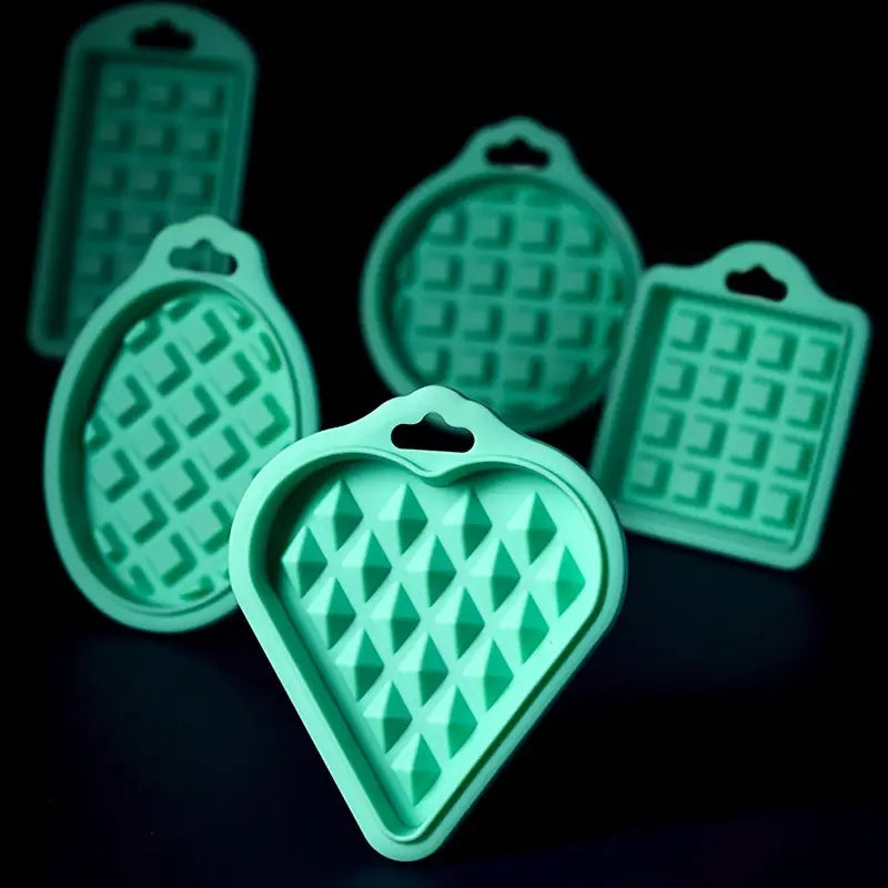 5pcs Non-Stick Silicone Waffle Mold for Baking