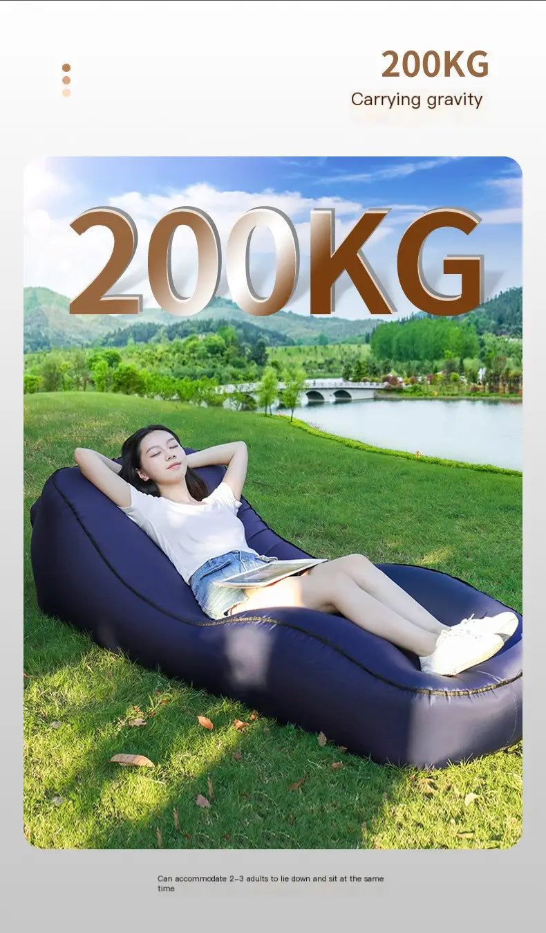 Portable Inflatable Sofa Bed for Outdoor Relaxation
