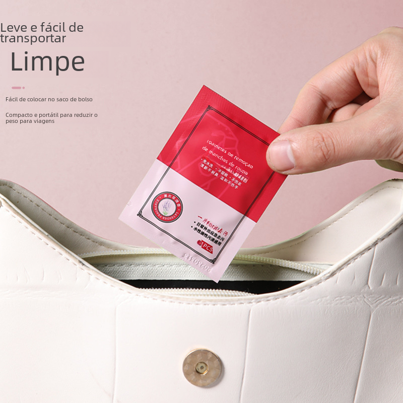 Portable Stain Removal Wet Wipes for Clothes