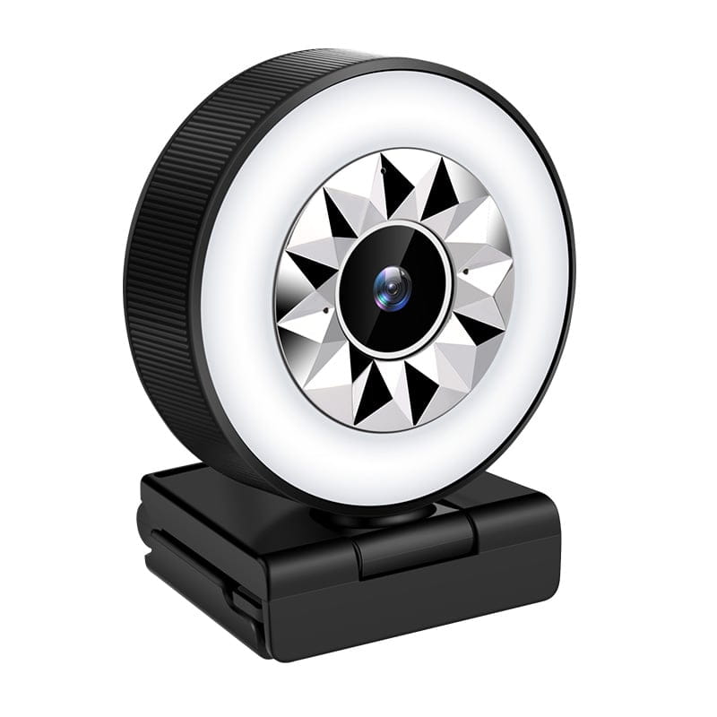 1080P USB Computer Webcam with Fill Light and Beauty