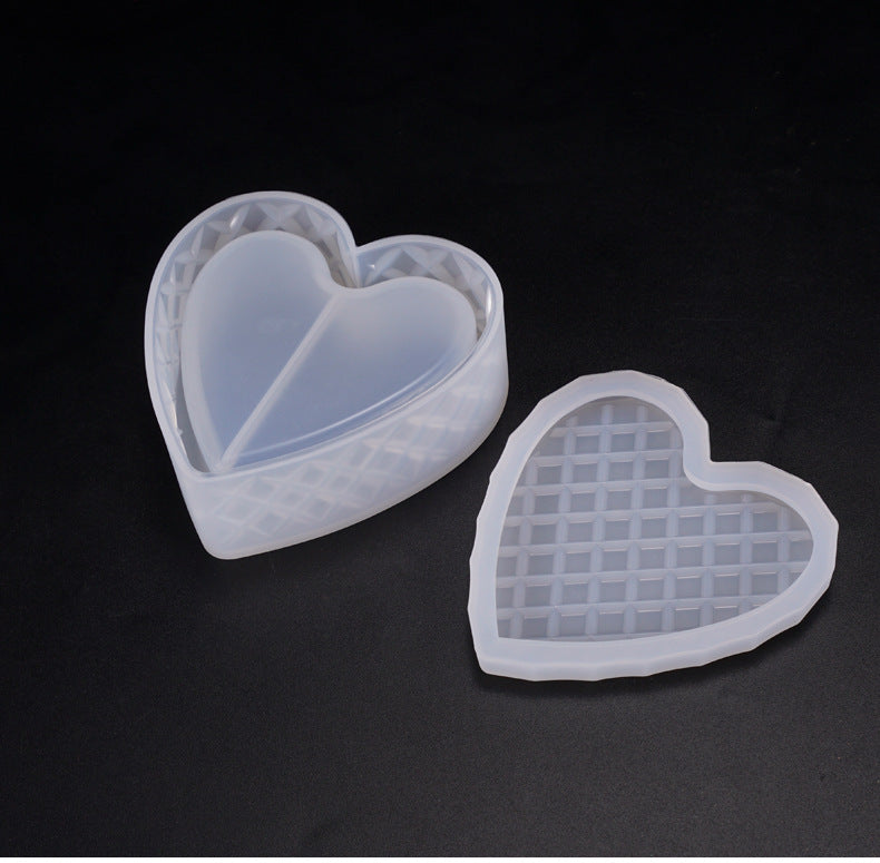 DIY Crystal Epoxy Heart-Shaped Silicone Mold Set