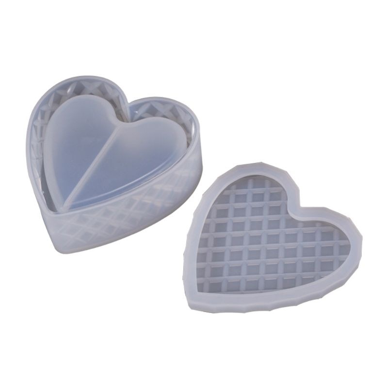 DIY Crystal Epoxy Heart-Shaped Silicone Mold Set