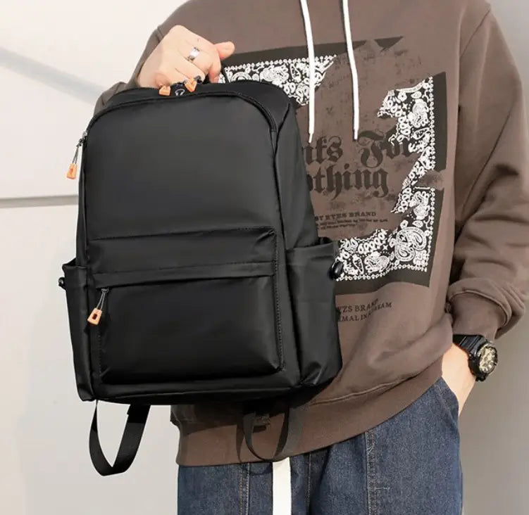 Fashion Simple Travel Bag - Leather Gray