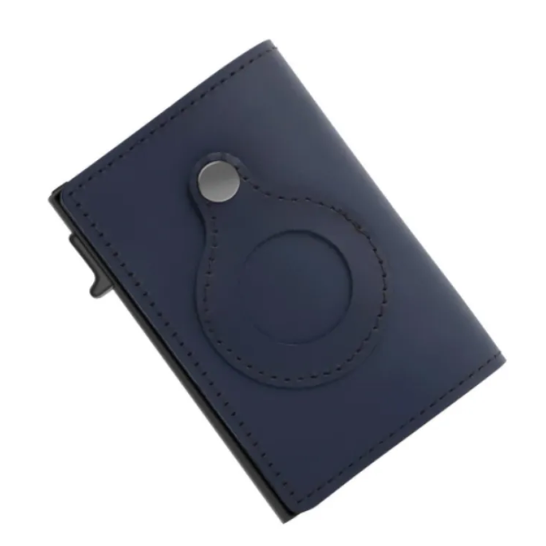 Slim RFID Wallet – Leather Anti-Theft Card Holder for AirTag