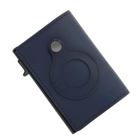 Slim RFID Wallet – Leather Anti-Theft Card Holder for AirTag