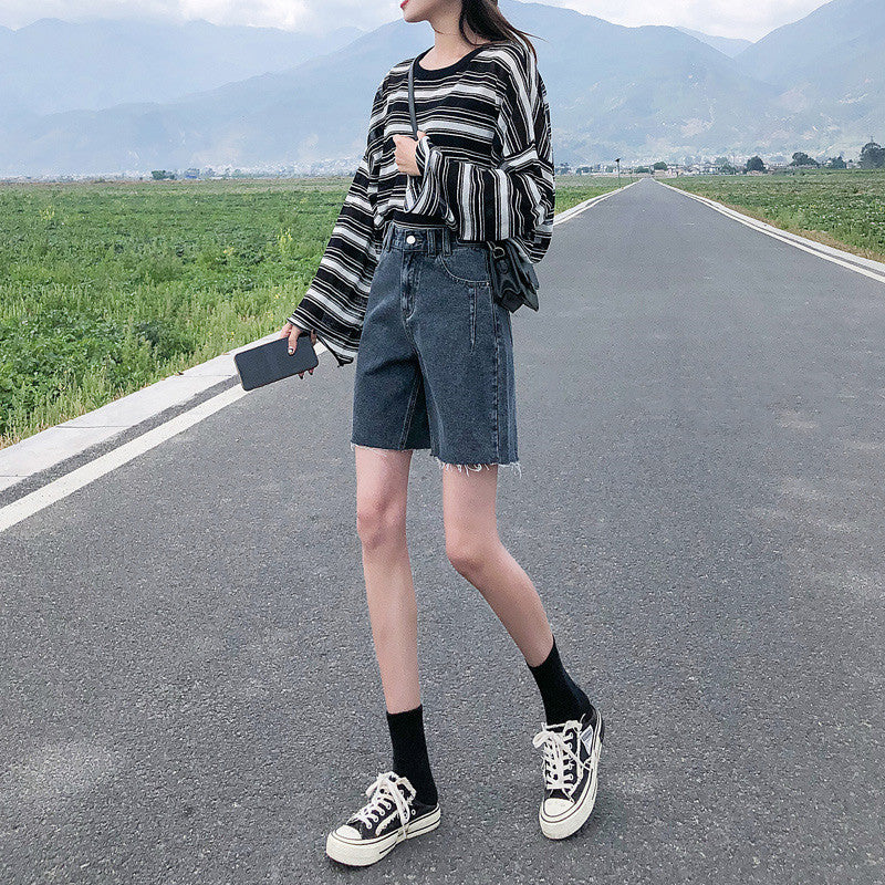 Women's High Waist Loose Fit Wide Leg Pants