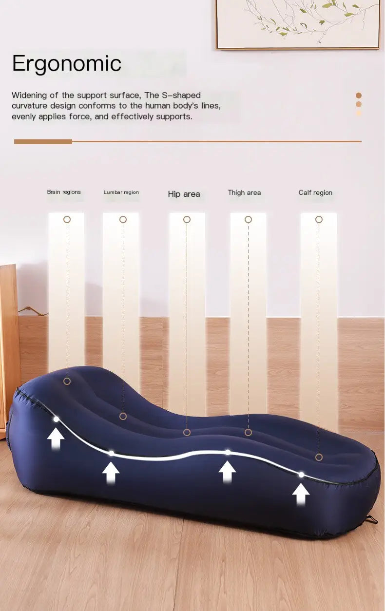 Portable Inflatable Sofa Bed for Outdoor Relaxation