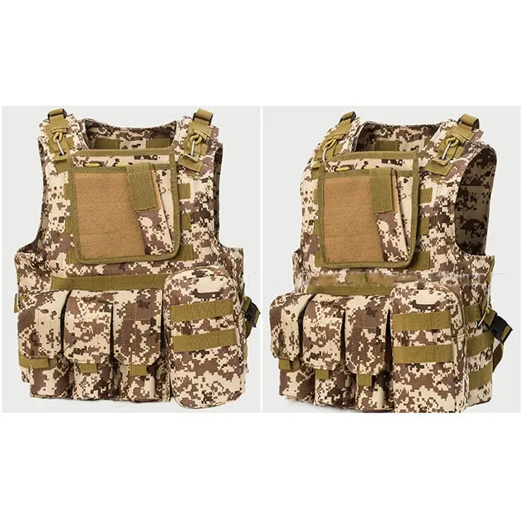 Amphibious Tactical Vest with Multi-Function Carabiner