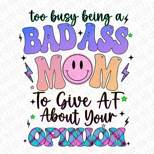 Bad Ass Mom – DTF Transfer