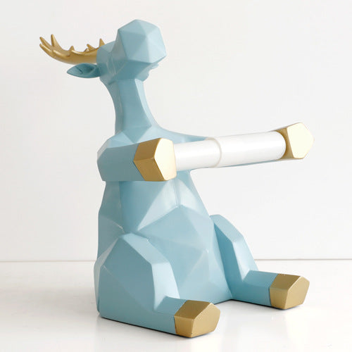 Nordic Minimalist Deer Tissue Holder for Home Use