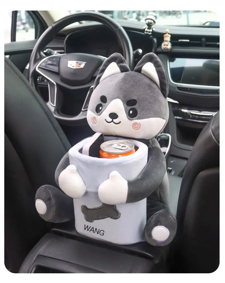 Creative Car Tissue Box and Trash Bin for Women