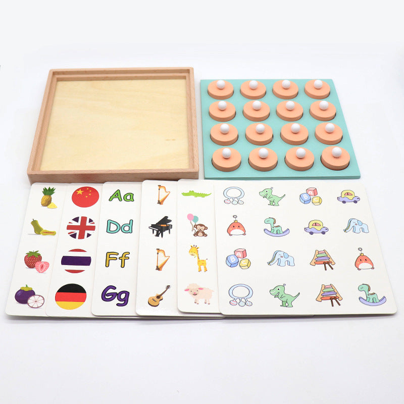 Memory Chess SWF04 in Wooden Box - Logic Training Toy