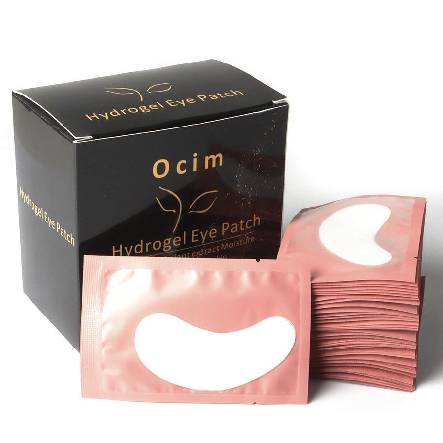 Ocim 100 Pairs Gel Pads Lash ExtensionsEye Lash Pads Hydrogel Patches for Eyelash ExtensionPink