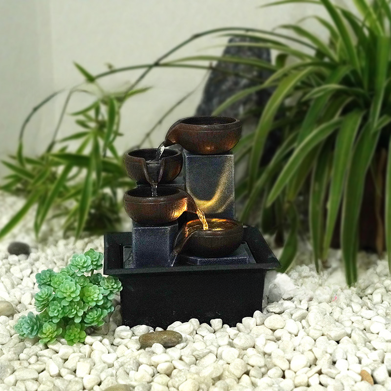 Home Decor Desktop Fountain for Office Feng Shui