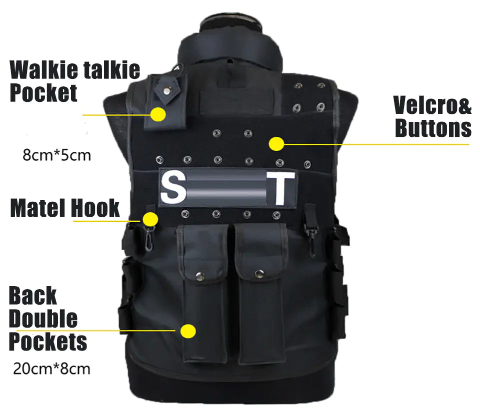 Tactical Vest for Adults - Unisex Outdoor Combat Gear