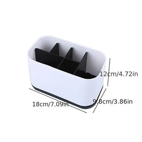 Multi-Functional Toothbrush Holder and Storage Rack