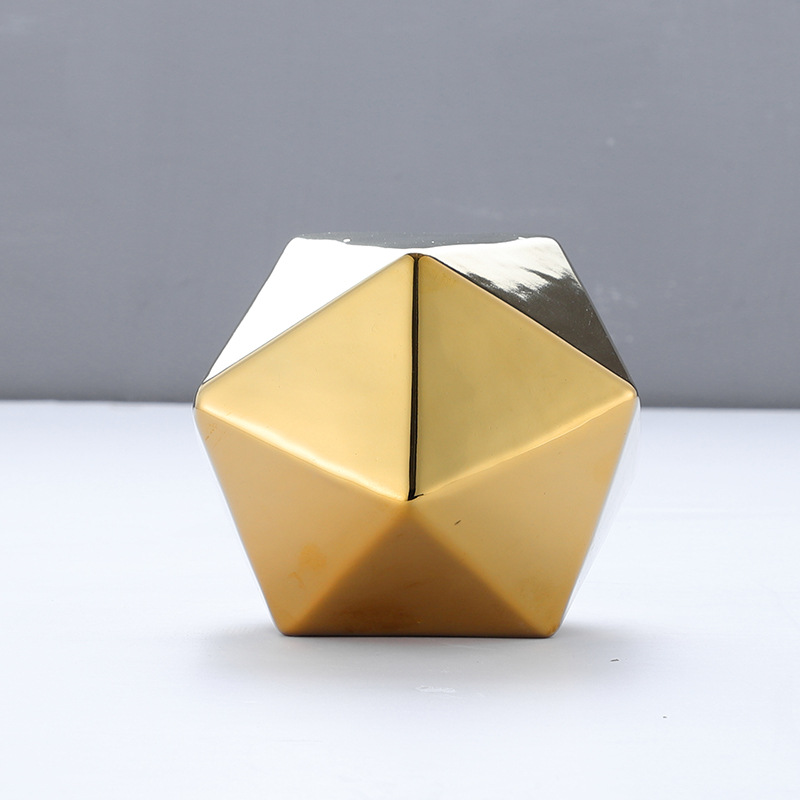 Icosphere Sculpture - Creative Nordic Ceramic Decorative Piece