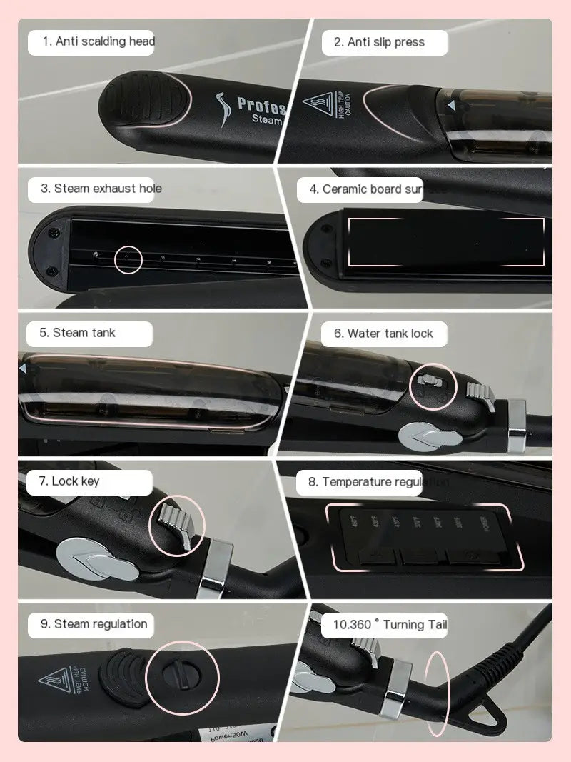 Hair Straightener in Action