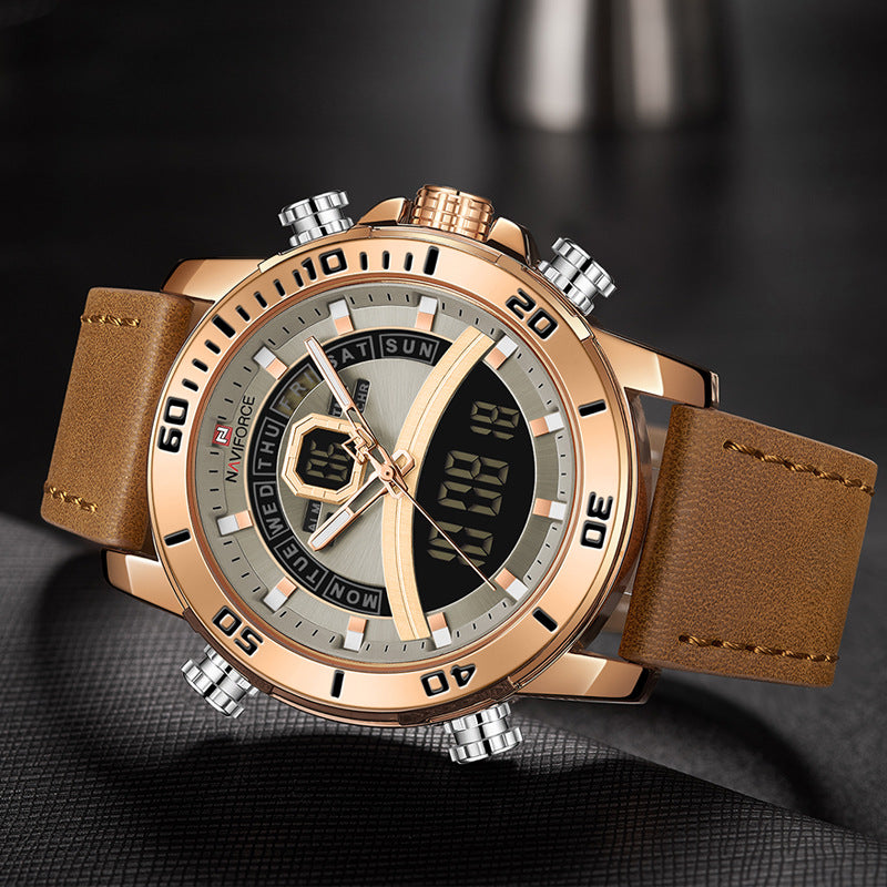 NAVIFORCE Men's Waterproof Digital Quartz Military Watch