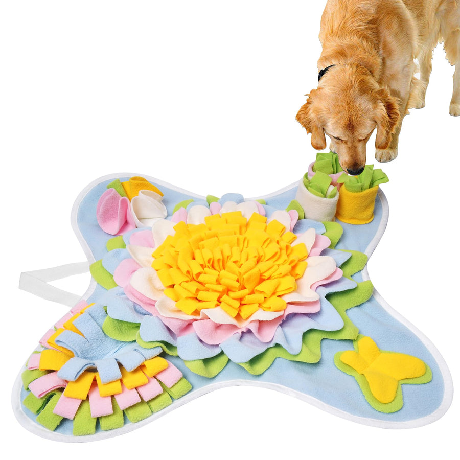 TWOPER Snuffle Mat for Dogs Interactive Sniff Mat Slow Feeding and Keep Busy Snuffle Toys for Foraging Skill Development Anxiety Relief and Mental Stimulation Machine Washable