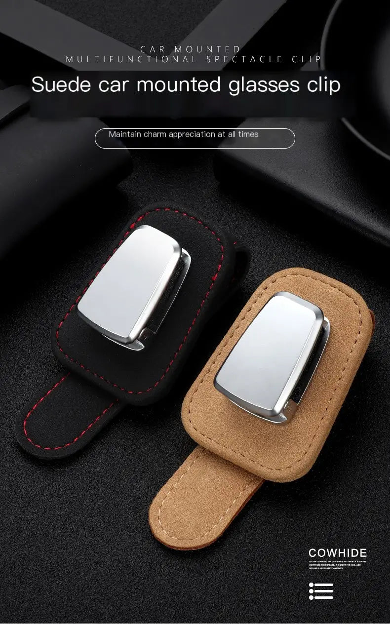 Multifunctional Car Sunglasses Holder & Case Organizer
