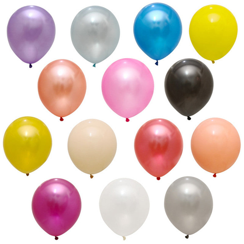 20 White and Pink Latex Balloons for Birthday Party