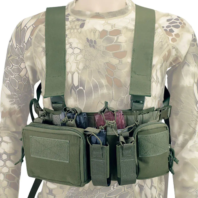 Multi-Function Tactical Suit Chest Hanging Vest