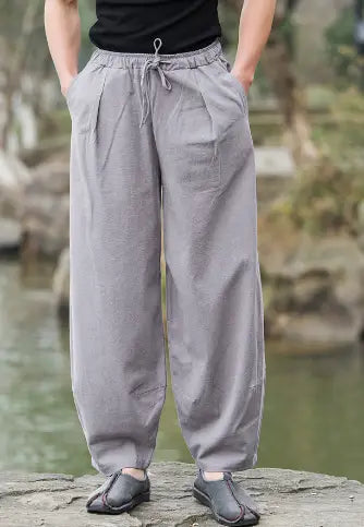 Loose Men’s Summer Sports Pants - Casual Wide Leg (One Piece)