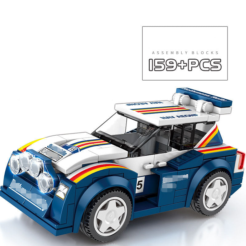 Children's Building Block Toy Car Set