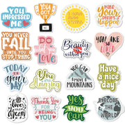 Blosssound 16 Pcs Inspirational Fridge Magnets Positive Saying Magnets Motivational Quotes Magnets Encouraging Refrigerator Magnets Mental Health Fridge Magnets for Kitchen Office Whiteboard Decor