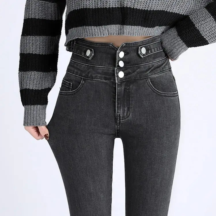 Spring New High-Waisted Skinny Pants Collection