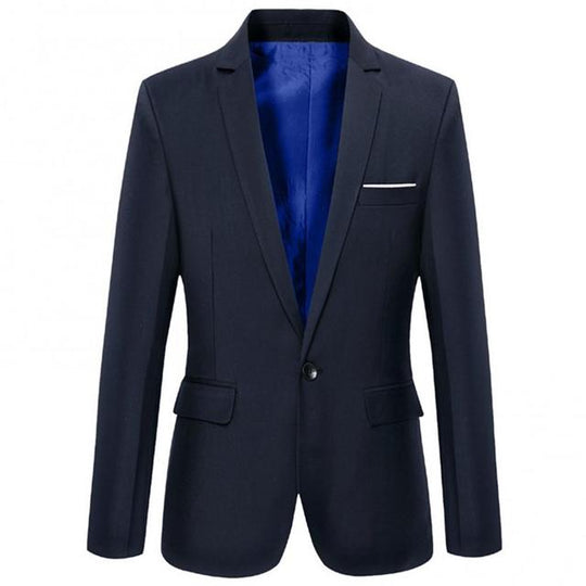 Men's Slim Fit Casual Blazer - Autumn/Winter Style