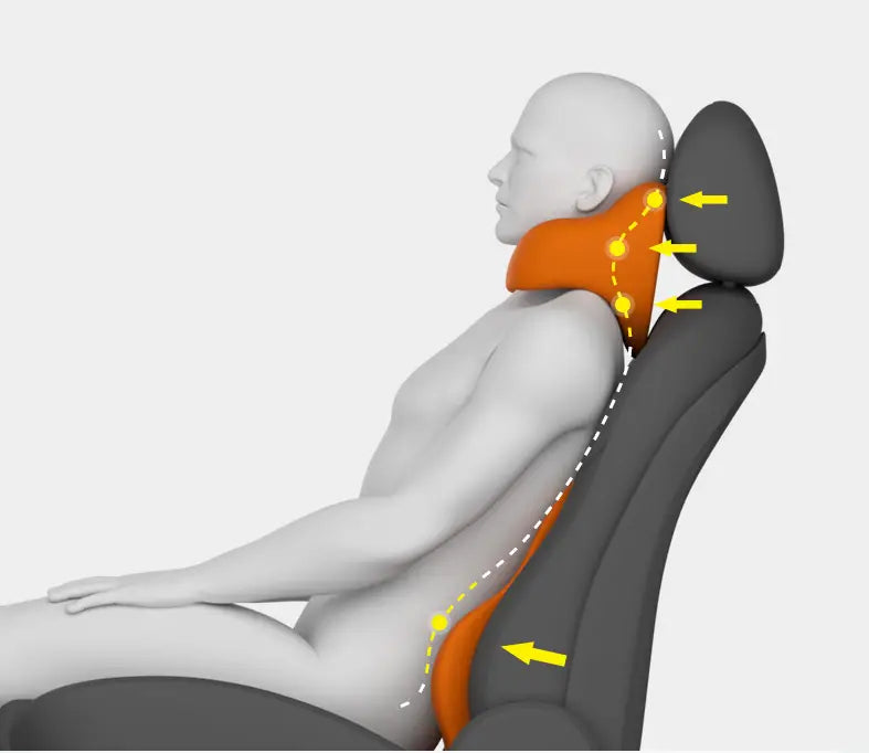 U-Shaped Memory Foam Neck Pillow for Car Backrest