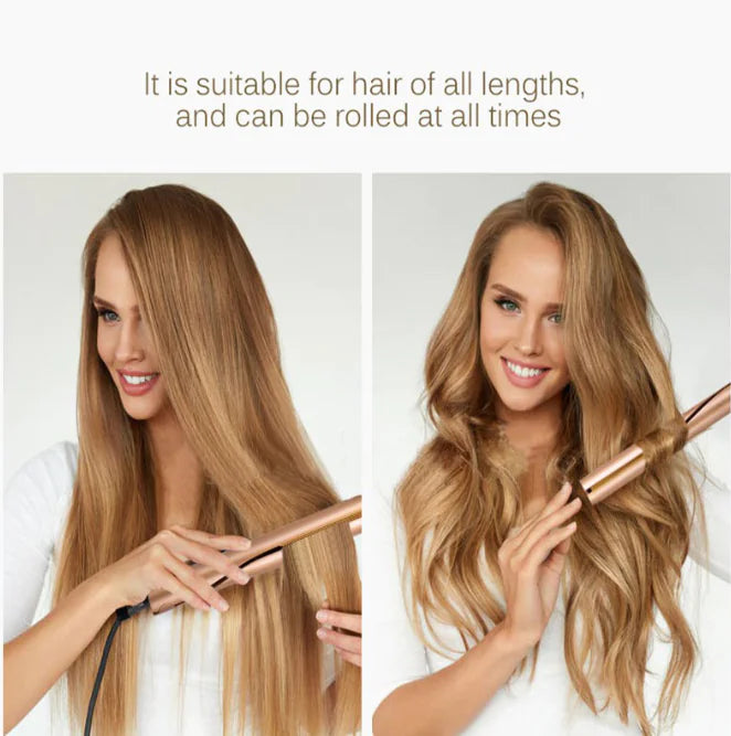 Hair Straightener and Curler for Wet and Dry Use