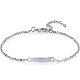 Personalized Engraved Stainless Steel Name Bracelet