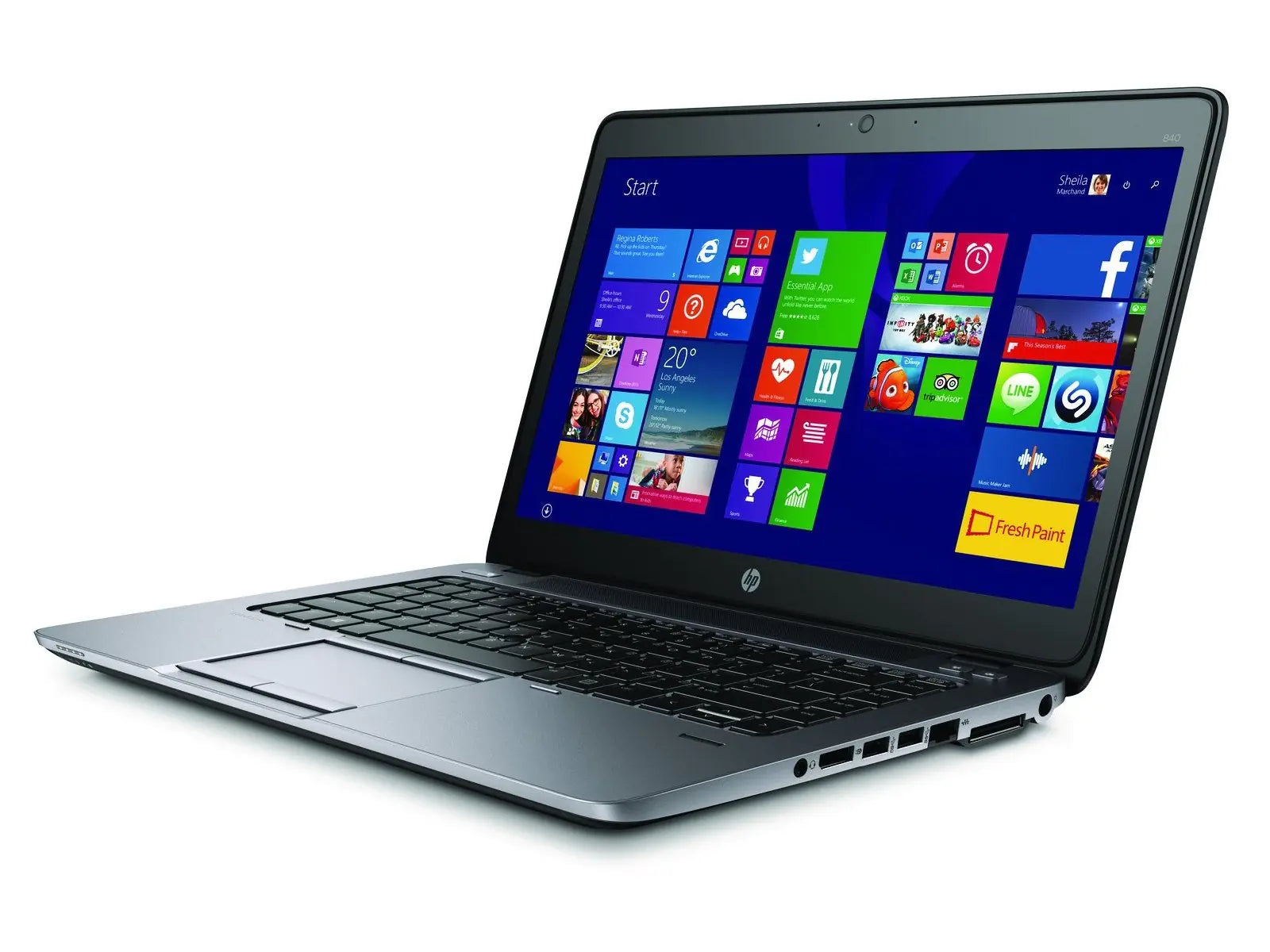 HP EliteBook 840 G2 14in Laptop Core i5-5300U 2.3GHz 16GB Ram 250GB SSD Windows 10 Pro 64bit Webcam (Renewed)