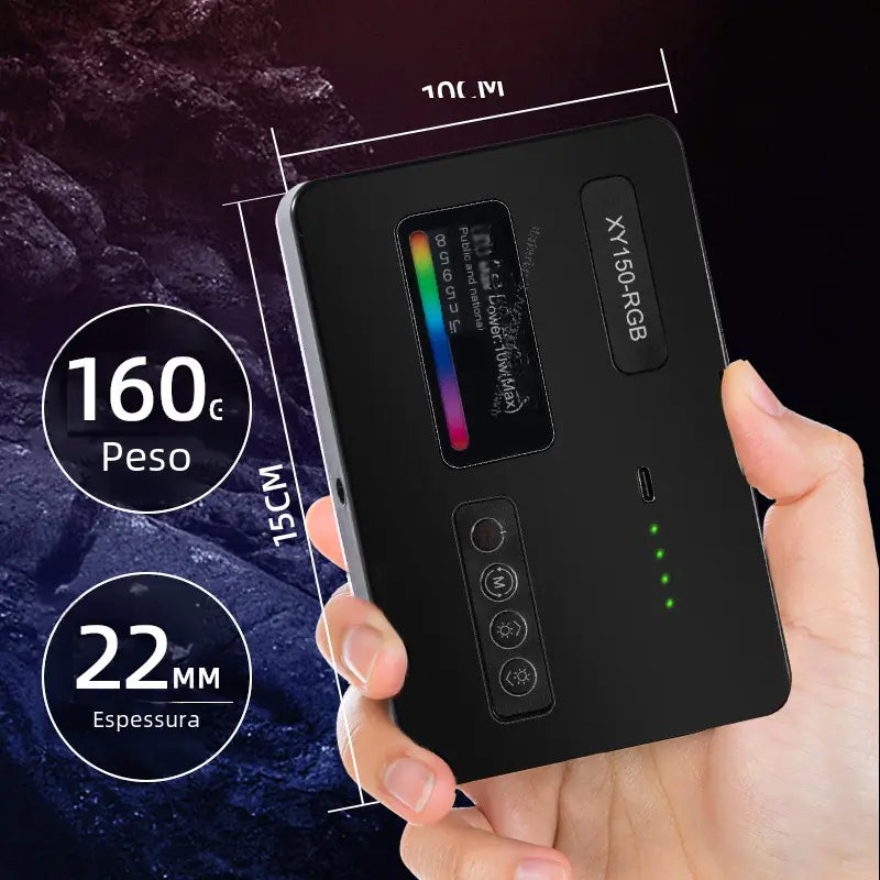 Portable RGB Pocket Light with Remote for Photography - Joomcy