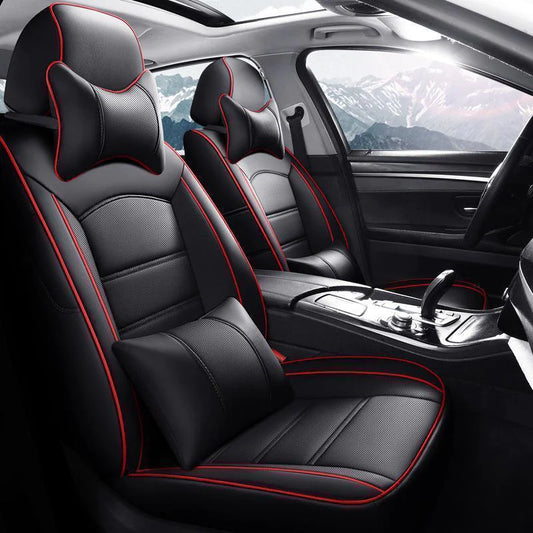 Custom Full Coverage Leather Car Seat Covers for VW - Joomcy