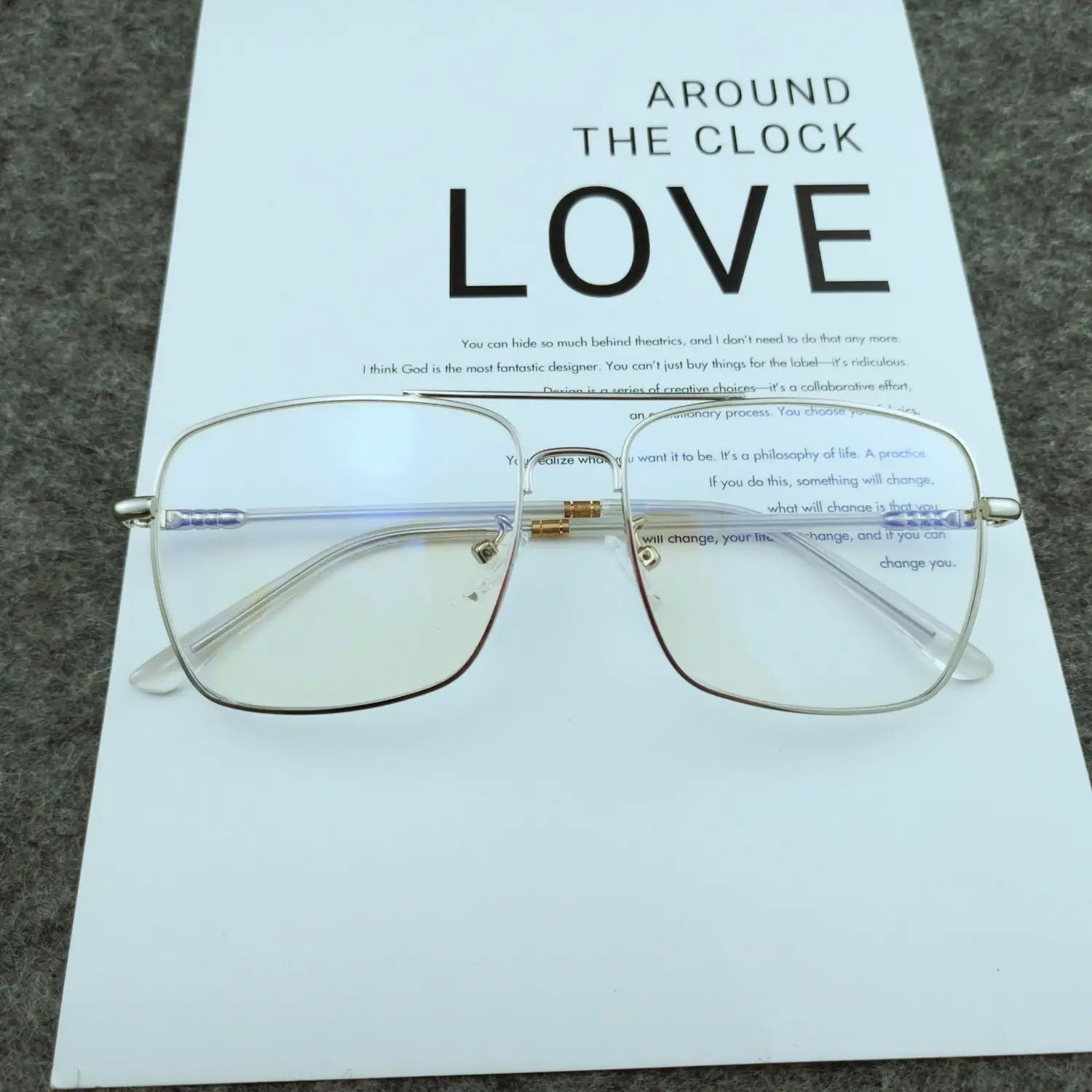 Retro Square Optical Glasses Image 1