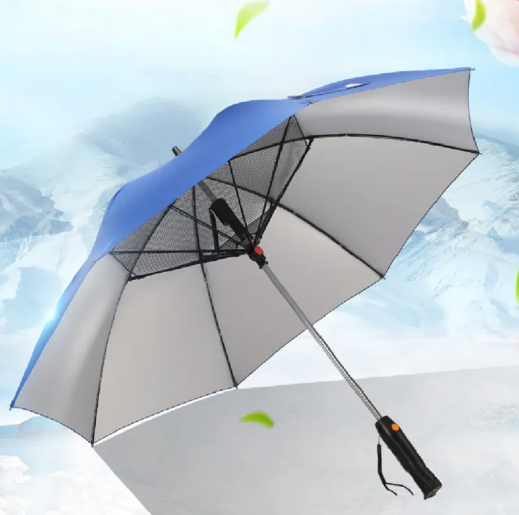 Cooling Mist Umbrella with Fan and Sprayer