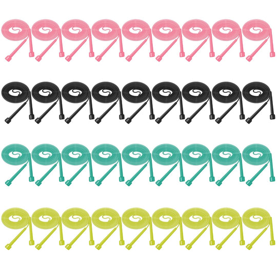 36 Pack Pvc Jump Rope Adjustable Speed Jump Rope with Plastic Handles for Men Women Skipping Rope for Exercise and Gym Fitness