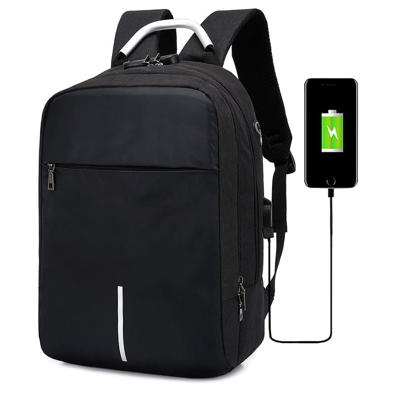 Men’s Anti-Theft USB Backpack for Laptops