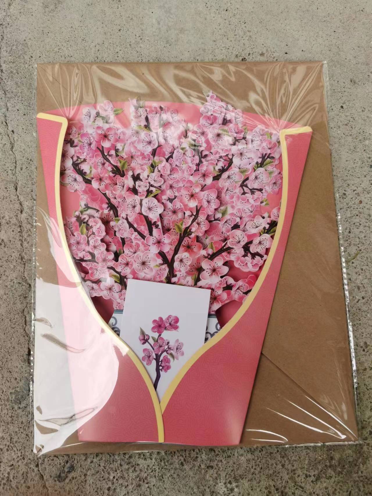 Creative 3D Flower Bouquet Mother's Day Cards