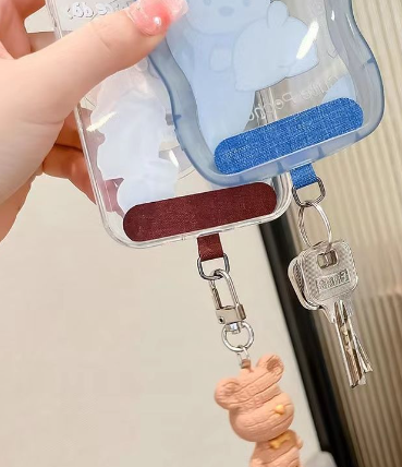 Detachable Phone Lanyard with Clip and Card Holder