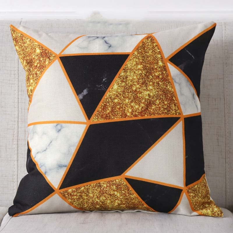 Simple Geometric Retro Pillowcase Design