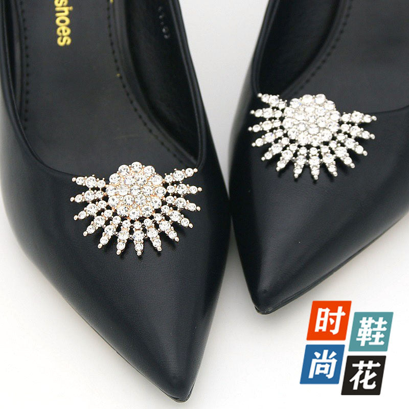 Peacock Tail High Heel Floral Shoe Accessories