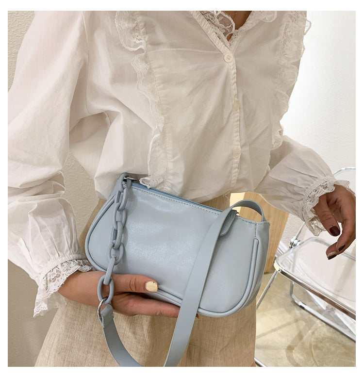 Trendy Women's Shoulder Bag with Chain Strap (Summer)