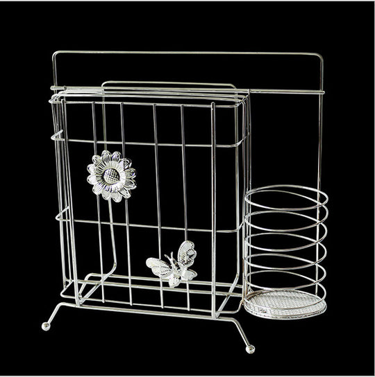Stainless Steel Knife Holder - Multi-Functional Storage